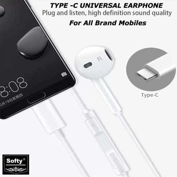 Type C Port In-Ear Wired Earphones