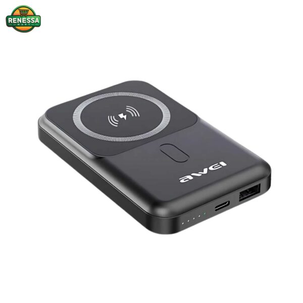 AWEI P139K Magnetic Wireless Powerbank 10000mAh with Stand (MAX 22.5W)