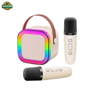 K12 RGB Wireless Karaoke Bluetooth Speaker With Two Microphone